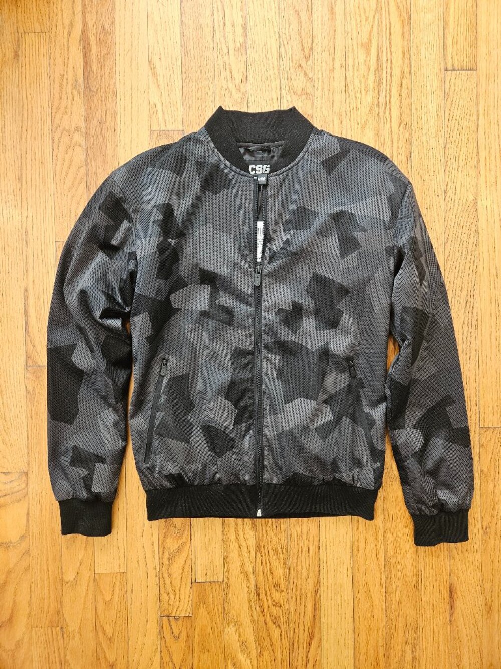 CSG Black Camo Razor Jacket Mans Size S NWT